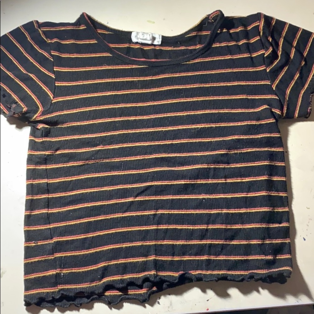 Striped fitted top